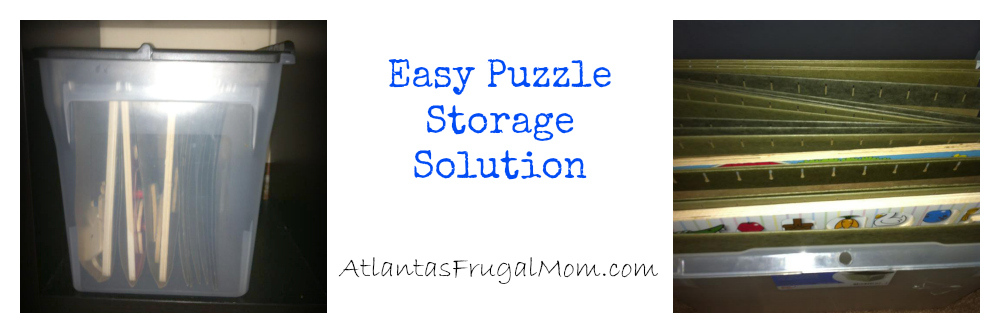 Easy Puzzle Storage Solution