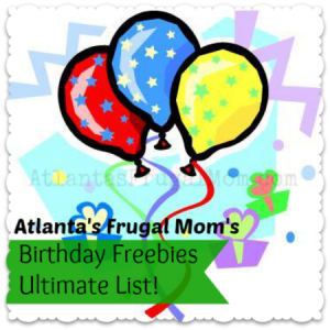 Birthday Freebies list