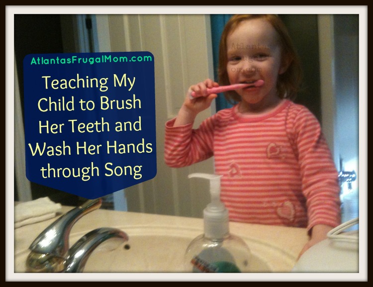 teaching my child to brush her teeth