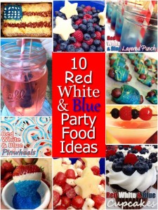 Red White and Blue Party Foods