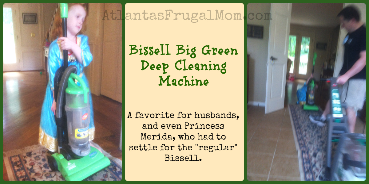 Bissell Big Green Deep Cleaning Machine princess husband collage