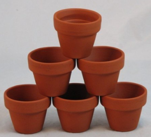 Frugal Teacher Gift Ideas - Paintable Flower Pots