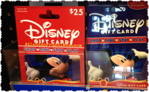 Frugal Disney Tips - Disney gift cards